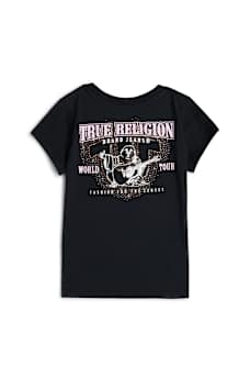 GIRLS FOIL CRYSTAL TEE