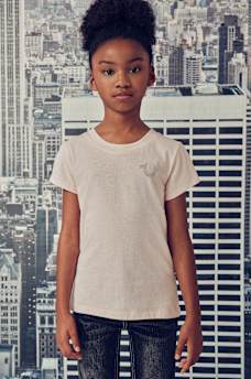 GIRLS FOIL CRYSTAL TEE