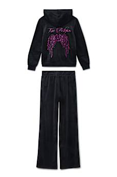 GIRLS 2-PIECE VELOUR WING SET