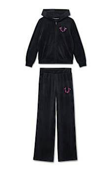 GIRLS 2-PIECE VELOUR WING SET