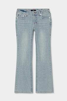 GIRLS BECCA LOGO BOOCUT JEAN