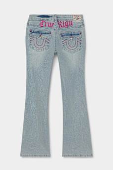 GIRLS BECCA LOGO BOOCUT JEAN