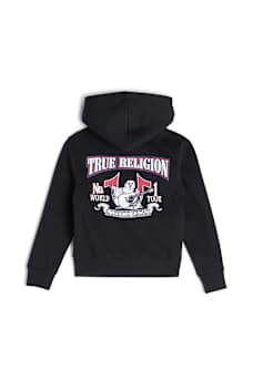 GIRLS SHERPA LINED ZIP HOODIE