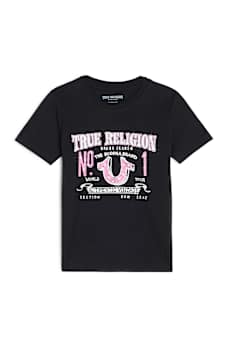 GIRLS HORSESHOE NO. 1 CREWNECK TEE