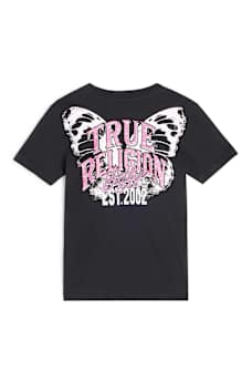 GIRLS BUTTERFLY CREWNECK TEE