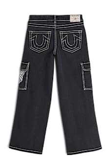 GIRLS LEILA WIDE LEG CARGO JEAN