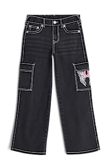 GIRLS LEILA WIDE LEG CARGO JEAN