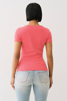 STUDDED HORSESHOE HENLEY SHIRT, image 5