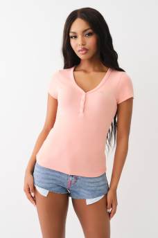 STUDDED HORSESHOE HENLEY SHIRT, image 2
