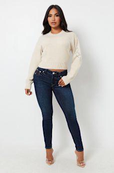 CRYSTAL HORSESHOE PULLOVER SWEATER, image 3