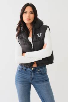 HOODED PUFFER VEST, image 4