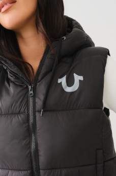 HOODED PUFFER VEST, image 5