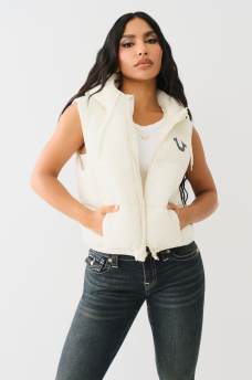 HOODED PUFFER VEST, image 2