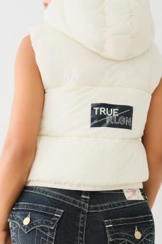 HOODED PUFFER VEST, image 1