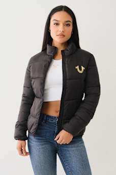 CHAQUETA ACOLCHADA SLIM CON LOGOTIPO DE HERRADURA, image 1