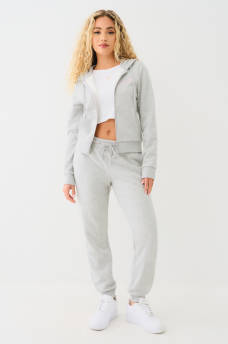 CRYSTAL METALLIC LOGO ZIP HOODIE, image 4