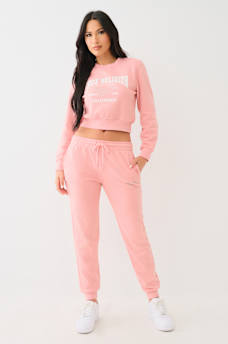 CRYSTAL WING HORSESHOE CROP SWEATSHIRT, image 4