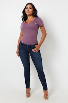 CRYSTAL CONCERT LOGO V NECK TEE, image 4