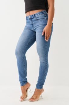 JENNIE MID RISE STUDDED SKINNY JEAN, image 2
