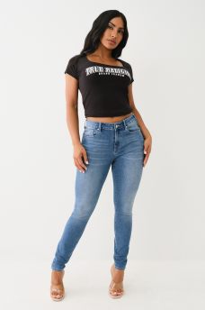 JENNIE MID RISE STUDDED SKINNY JEAN, image 3