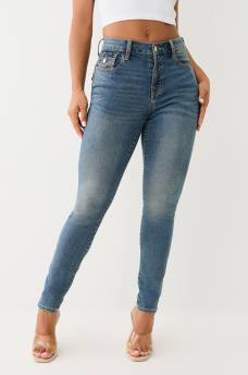 JENNIE MID RISE STUDDED SKINNY JEAN