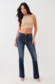 JOEY MID RISE SINGLE NEEDLE FLARE JEAN, image 4