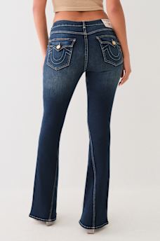 JOEY MID RISE SINGLE NEEDLE FLARE JEAN, image 1