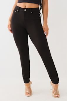 JENNIE PONTE MID RISE SKINNY PANT, image 2