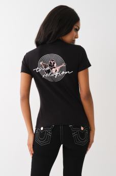 METALLIC HORSESHOE CREW TEE, image 5