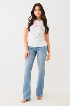 BECCA MID RISE BOOTCUT JEAN, image 3