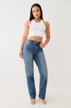 SARAH HIGH RISE STRAIGHT JEAN, image 1