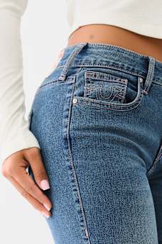 JENNIE CRYSTAL MID RISE SKINNY JEAN, image 5