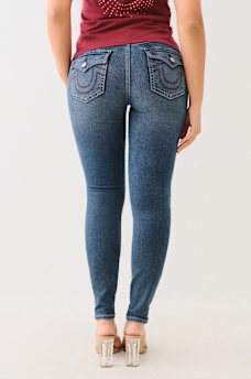 JENNIE MID RISE FLAP SKINNY JEAN, image 5