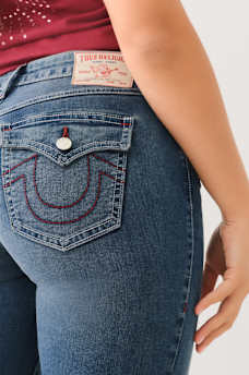JENNIE MID RISE FLAP SKINNY JEAN, image 1
