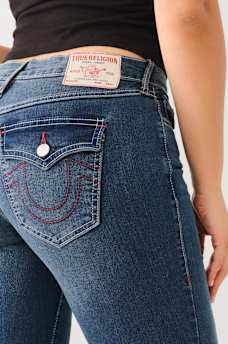 BECCA MID RISE FLAP BOOTCUT JEAN, image 5