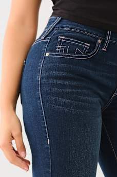 BECCA CRYSTAL MID RISE BOOTCUT JEAN, image 5