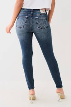 JENNIE MID RISE CRYSTAL CURVY SKINNY JEAN, image 5