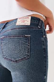 JENNIE MID RISE CRYSTAL CURVY SKINNY JEAN, image 1