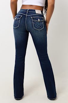 BECCA EXPOSED BUTTON FLY BOOTCUT JEANS, image 2