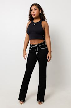 JOEY MID RISE FLAP FLARE JEAN, image 3