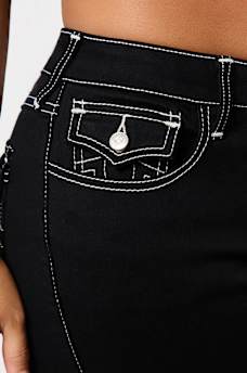 JOEY MID RISE FLAP FLARE JEAN, image 5