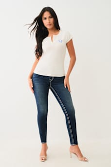 JENNIE MID RISE BIG T CURVY SKINNY JEAN, image 2