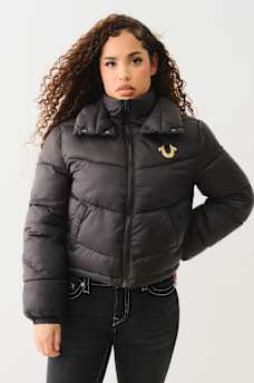 DOUBLE COLLAR PUFFER JACKET, image 3