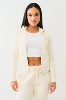 CRYSTAL TRUE ZIP HOODIE