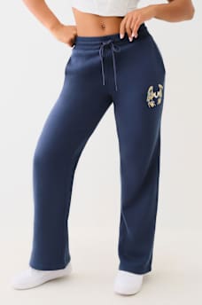 METALLIC WING HORSESHOE STRAIGHT LEG SWEAT PANT, image 1