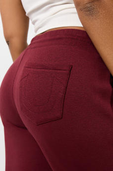 METALLIC WING HORSESHOE STRAIGHT LEG SWEAT PANT, image 5