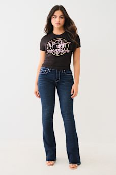CRYSTAL RETRO BUDDHA LOGO BABY TEE, image 4