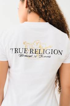 METALLIC BUDDHA TEE, image 1