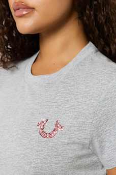 CRYSTAL RETRO WING TEE