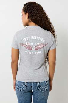 CRYSTAL RETRO WING TEE